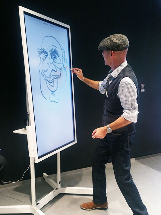 corporate caricature artists in Raleigh, NC
